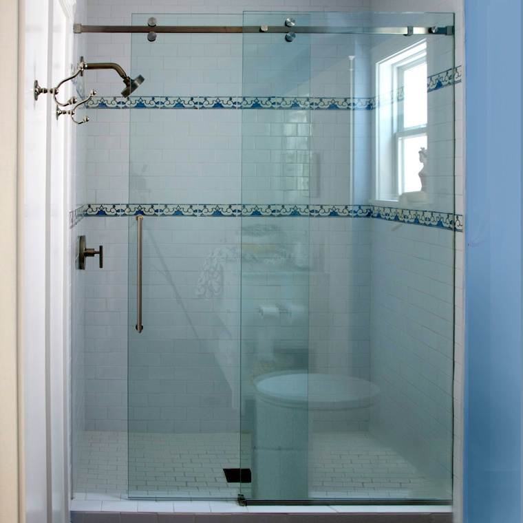 Serenity barn-style shower doors